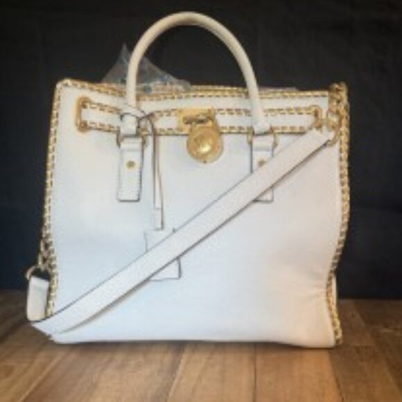 Michael Kors Hamilton Convertible Leather Tote - Picture 1 of 5